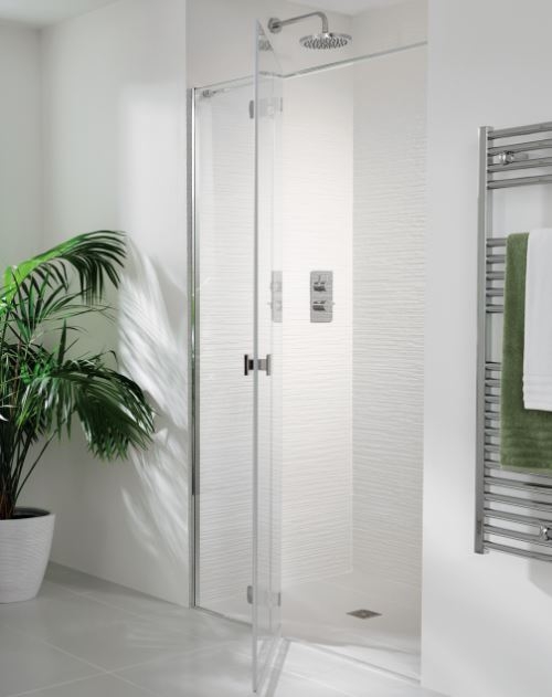 Lakes Island Range Martinique Pivot Door Hinged on Short Fixed Panel LK804