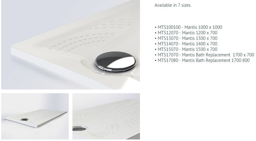 Impey Mantis Shower Tray 1700 x 700mm