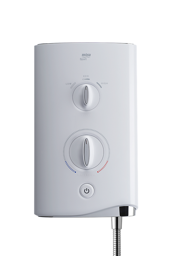 Mira - Sport - MAX Electric Shower, 9kW, White / Chrome - Image 2