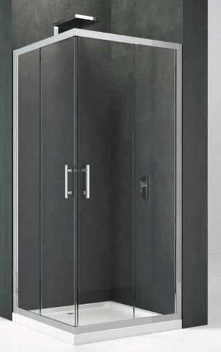 Novellini KALI A Corner Entry Sliding Shower Door Cubicle