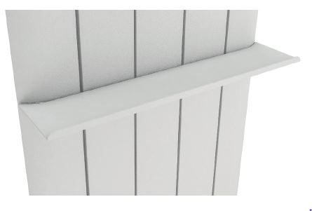 White PERETTI FLAT Towel Shelf