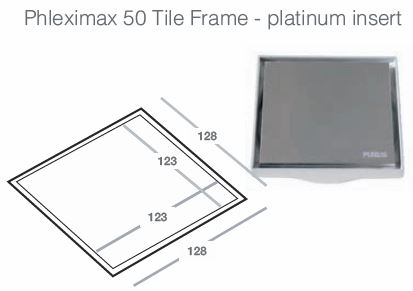 FC Phleximax Platinum Insert Waste - Grating for Tiled Floor
