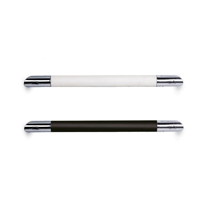 Novellini - Accessories - Handle-Footrest Angle Rail, Non-Slip Rubber, Chromed