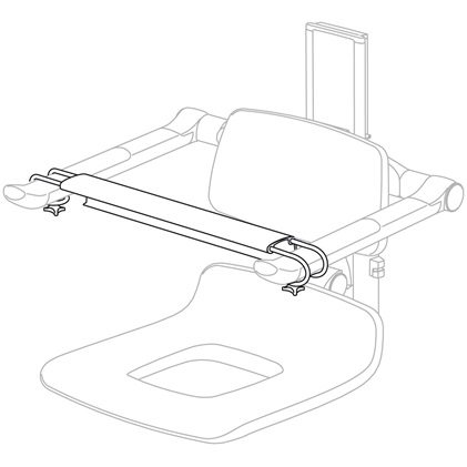 Pressalit PLUS front and back support,