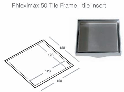 FC Phleximax - Tile Insert Waste (Grating for Tiled Floor)