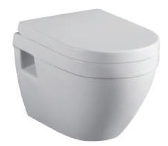 astbrook - DURA - WC Toilet Pan, Wall Hung (L:515 x W:390 x H:400mm)