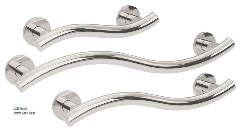 Bathex Yardley Wave Grab Rails