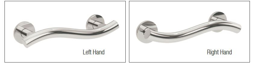 Bathex Yardley Wave Grab Rails - Left and Right