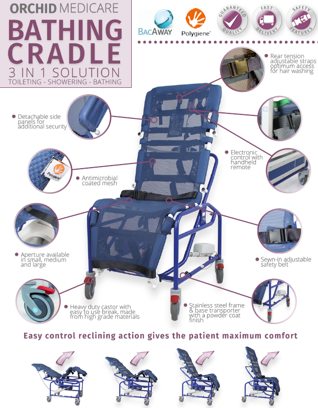 Bath Cradle 3 in 1 solution