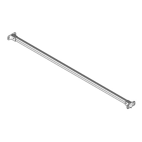 AKW - Straight Curtain Rail (2135mm) (Inc.Fittings)