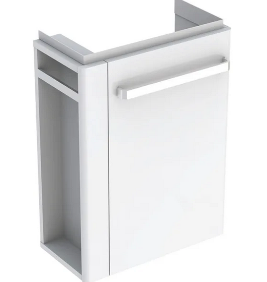 White, Towel Rail on the Left