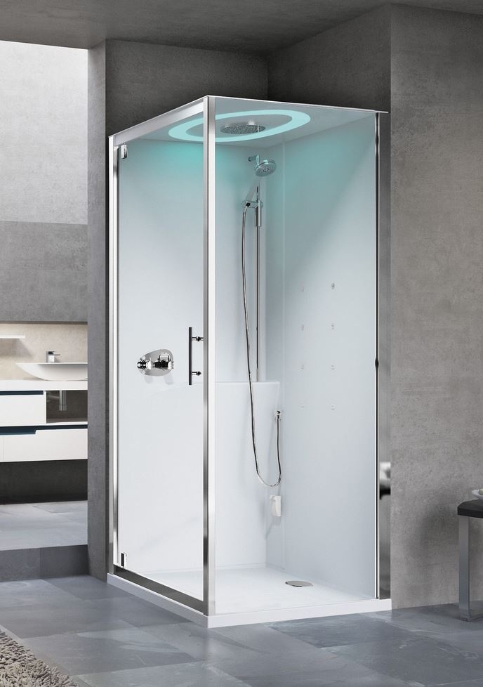 Novellini - EON GF - Multifunction Shower Cubicle, Pivot Door + Side Panel