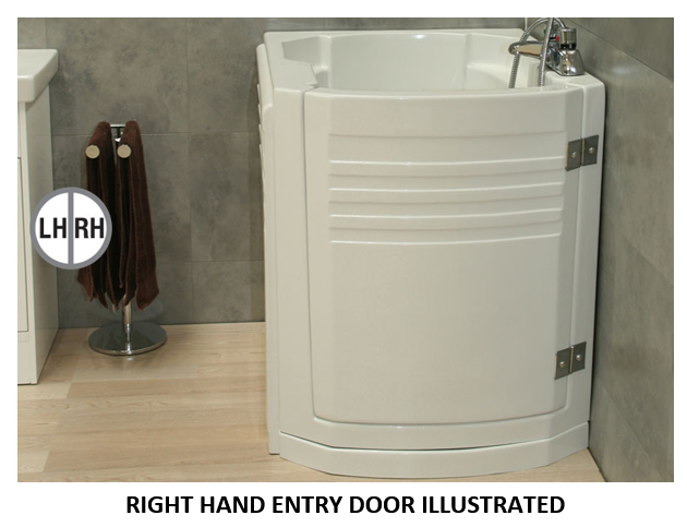 Contour - HATCHMERE DUO - Deep Soaker Walk-In Bath (980 x 750mm)