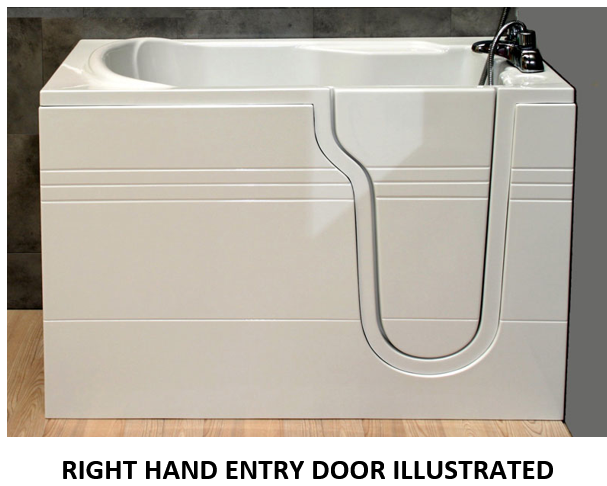 Contour - NUNSMERE - Deep Soaker Walk-In Bath (1270 x 660mm)