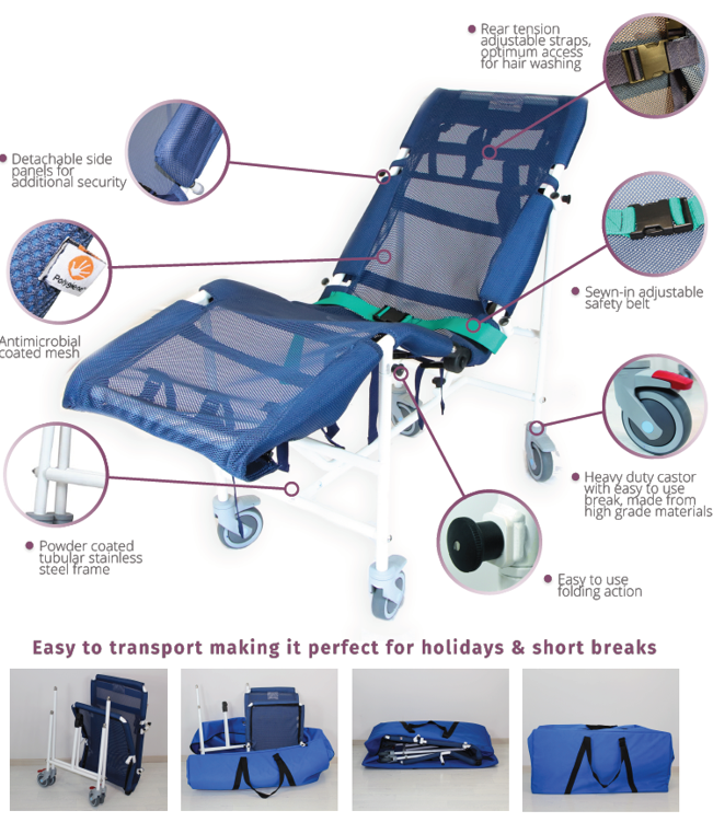Orchid Medicare - Voyager Shower Cradle, ORMSC0160 