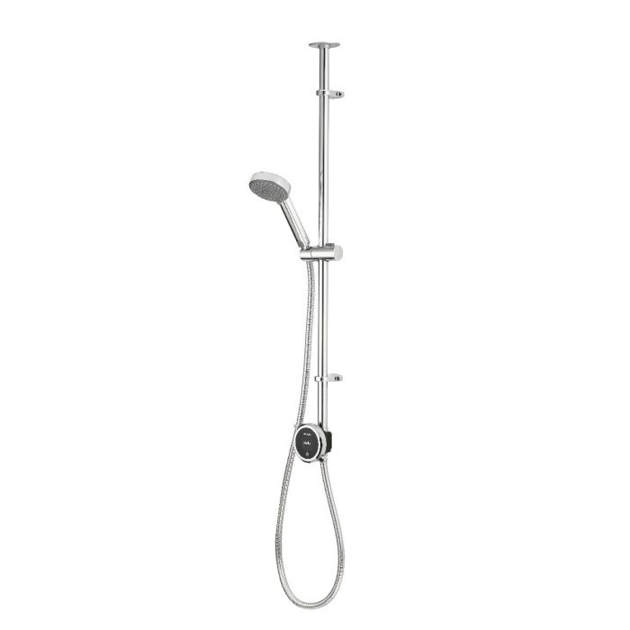 Aqualisa - QUARTZ TOUCH - Exposed Smart Shower with ADJUSTABLE HEAD (HP/Combi / Gravity Pumped)
