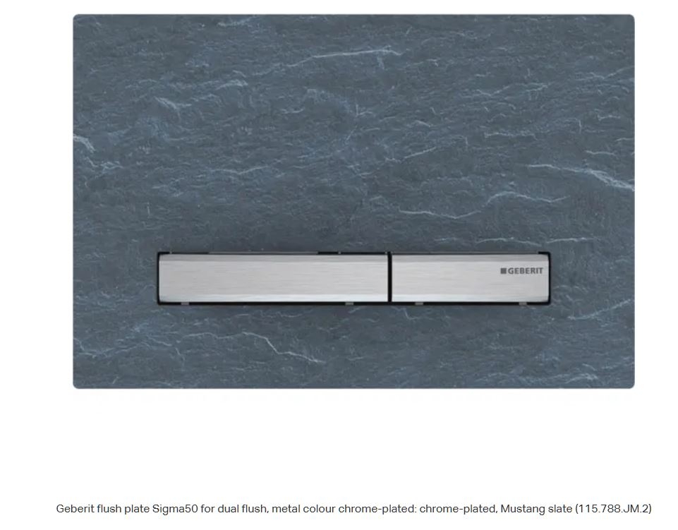 Geberit - SIGMA50 - Dual Flush; Plate / Button, For 120 & 80mm Frame Cisterns (Options)