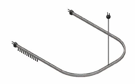 Impey - STANDALONE U RAIL (W1500 x D1200)