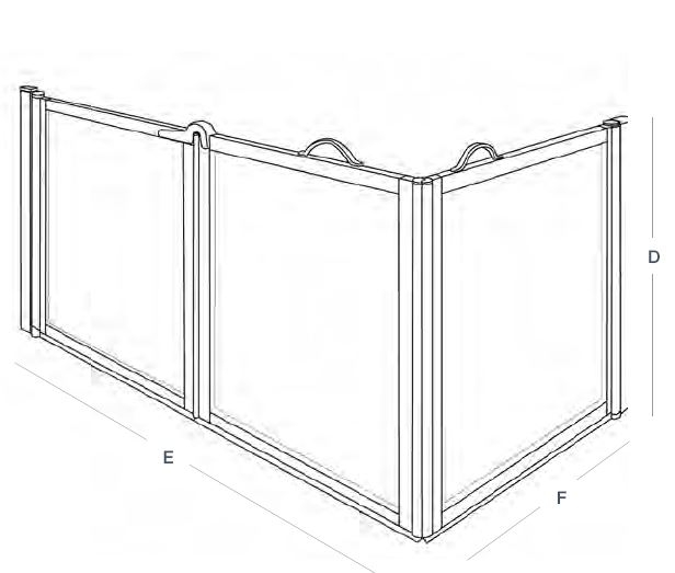 FC - OPTION F - PRO-DOOR - Corner Entry Bi-Fold / Single Door (Advance Rise & Glide Door System)