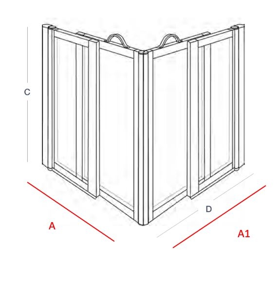 FC - OPTION L - PRO-DOOR - Corner Entry Sliding Doors (Advance Rise & Glide Door System)