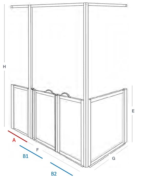 FC - OPTION Q - PRO-DOOR - Front Entry Single Doors with Fixed Panel & Side Panel (Advance Rise & Glide Door System)