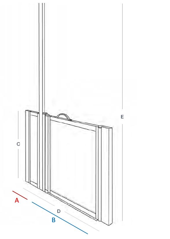 FC - OPTION S - PRO-DOOR - Front Entry Single Door with Fixed Panel (Advance Rise & Glide Door System)