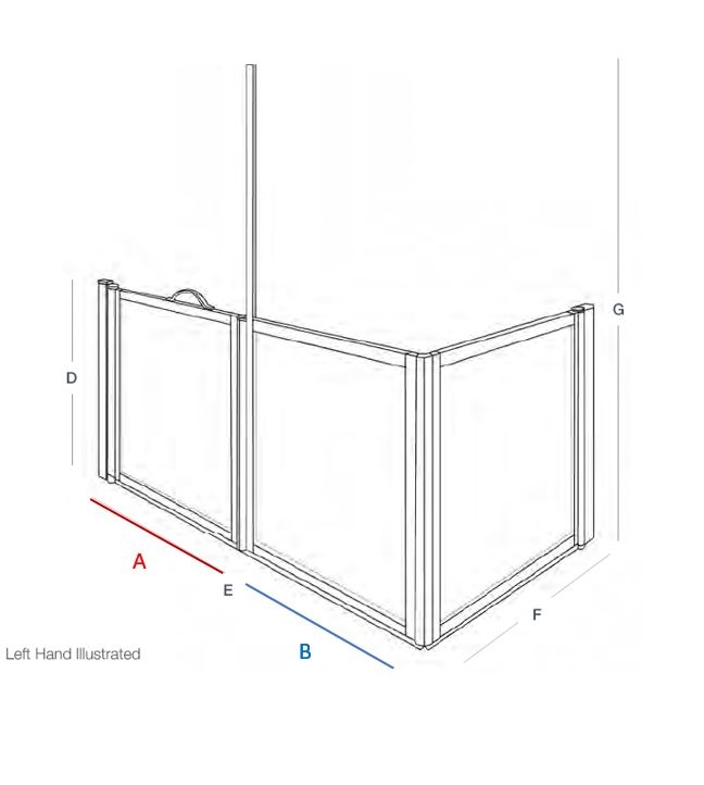 FC - OPTION W - PRO-DOOR - Front Entry Single Door with Fixed Panel and Side Panel (Advance Rise & Glide Door System), PRODOOR OPTION W