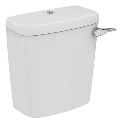 E8763 Sandringham 21 close coupled cistern 6 or 4 litre cistern, single flush syphon, bottom supply and internal overflow, with cover fastener