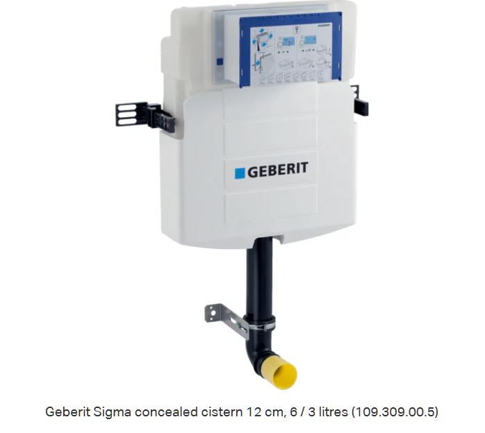 SIGMA Concealed cistern, 12cm, 6 / 3L 