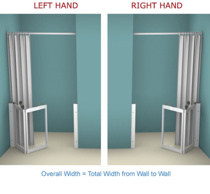 AKW - Contour - WF16 - Bi-folding Door Hinging From The Wall (For MAX Access in a Confined Space) (Email for Quote)