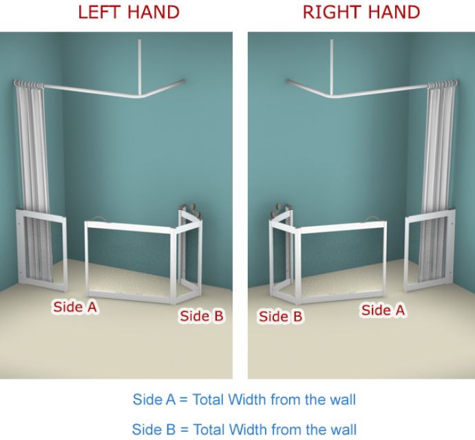 AKW - Contour - WF10 - Tri-Folding Shower Doors (Email for Quote)