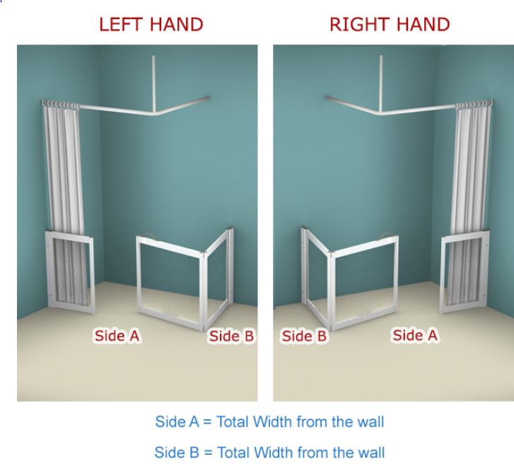 AKW - Contour - WF7 - Bi-Folding Door (Hinging From The Wall For Maximum Access) (Email for Quote)