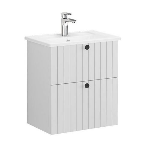 2 Drawer - Mat White shown for illustrative purposes