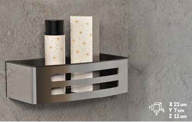 First Class - ACCESSORIES - Shower Basket, Easy Clean, Removable Tray (W220 x D110 x H70mm)