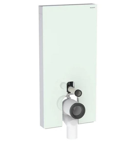 Geberit Monolith sanitary module for floor-standing WC, 101 cm, front cladding made of glass
