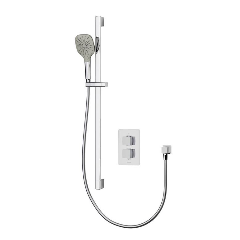 Aqualisa - DREAM - SQUARE Thermostatic Mixer Shower with Adjustable Head