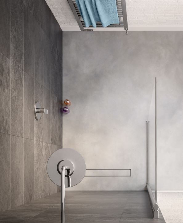 Lakes - ALASSIO - Rotatable 90 / 180° Hinged Shower Panel (Alcove / Corner / Recess / Walk-In)