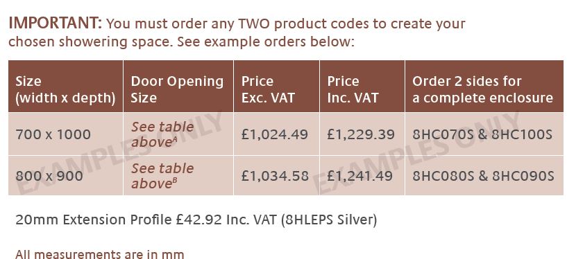 Lakes - MALMO - Coastline Collection - Shower Enclosure (Corner Entry) - Image 5