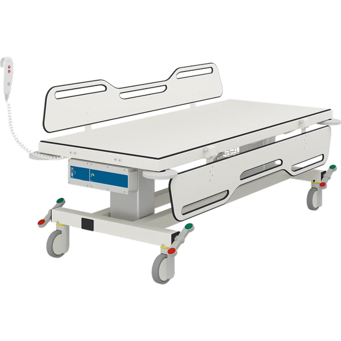 Pressalit - MCT 2 - Change Trolley, 2 Fold-Down Sides, Electrically Height Adj. (1790 / 2190mm)