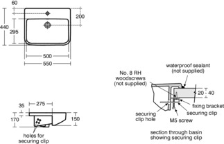 Ideal Standard - i.life B - Semi-Countertop Washbasin, 1 Taphole - Image 2