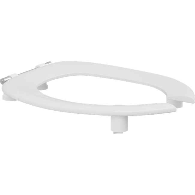 Toilet seat Dania with open front, without cover, 50 mm raised