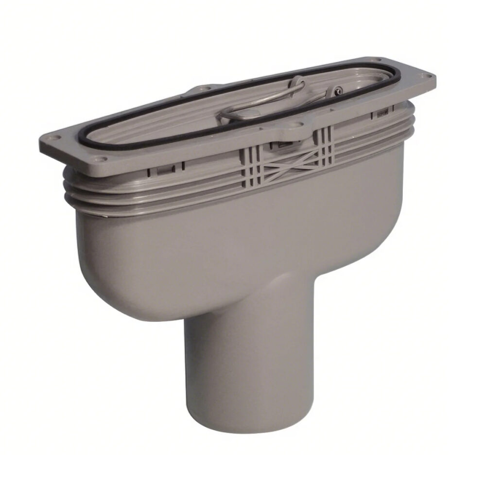 Phlexiline - Bottom Outlet Gulley & Install Kit (Tile Grate) P688239