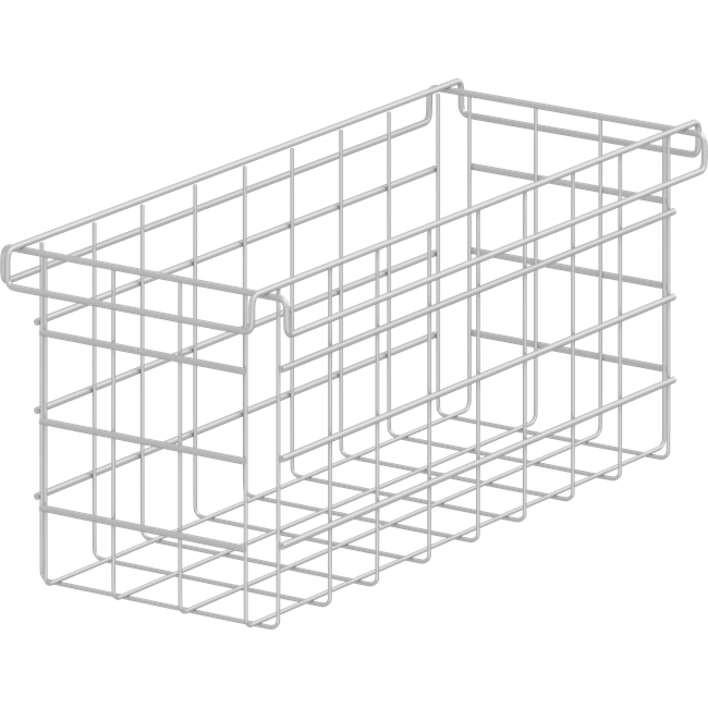 Pressalit - Universal Basket For Mouting on Horizontal Wall Track, 326 x 116 x 136mm (RT765)