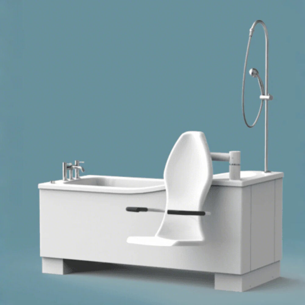 Astor Bannerman - Astor Compact Pure - Height Adjustable Bath with Powered Fixed Seat (1700mm)