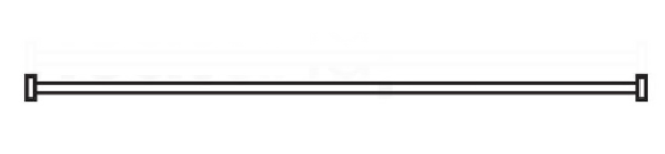 Straight Curtain Rail 1900mm