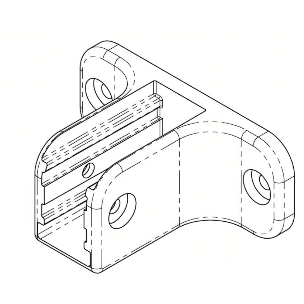 AKW - Spare Curtain Rail Bracket (x 2)