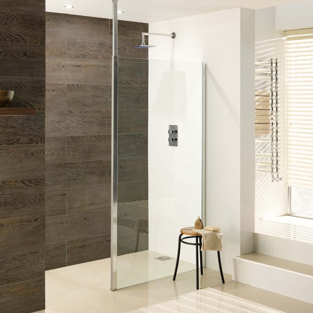 Eastbrook - Valliant - Square Pole Walk In Screen, 8mm (500 x 1950mm)