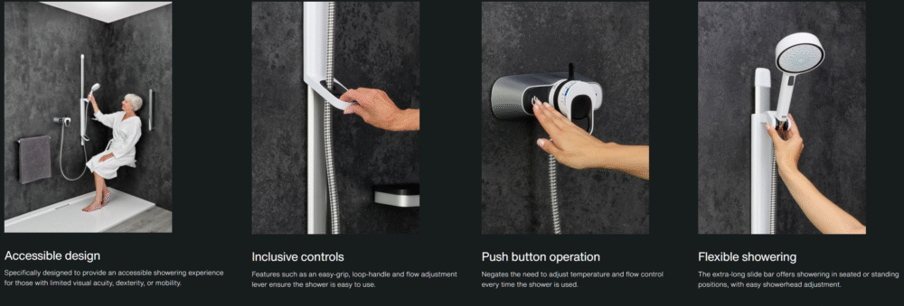 Mira - SELECT FLEX - CARE - Thermostatic Mixer Shower with Rail Kit, TMV3, RNIB - Image 3