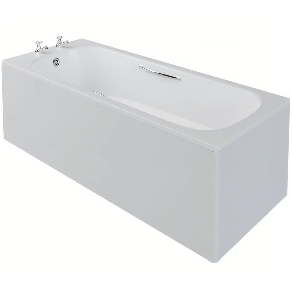 AKW - Steel Bathtub with Kit & Acrylic Bath Panel Double Skin (1700 x 700mm)