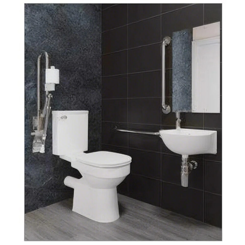 AKW - PACK 7 - Contemporary Close-Coupled Doc M Pack, Stainless Steel (Special Order)